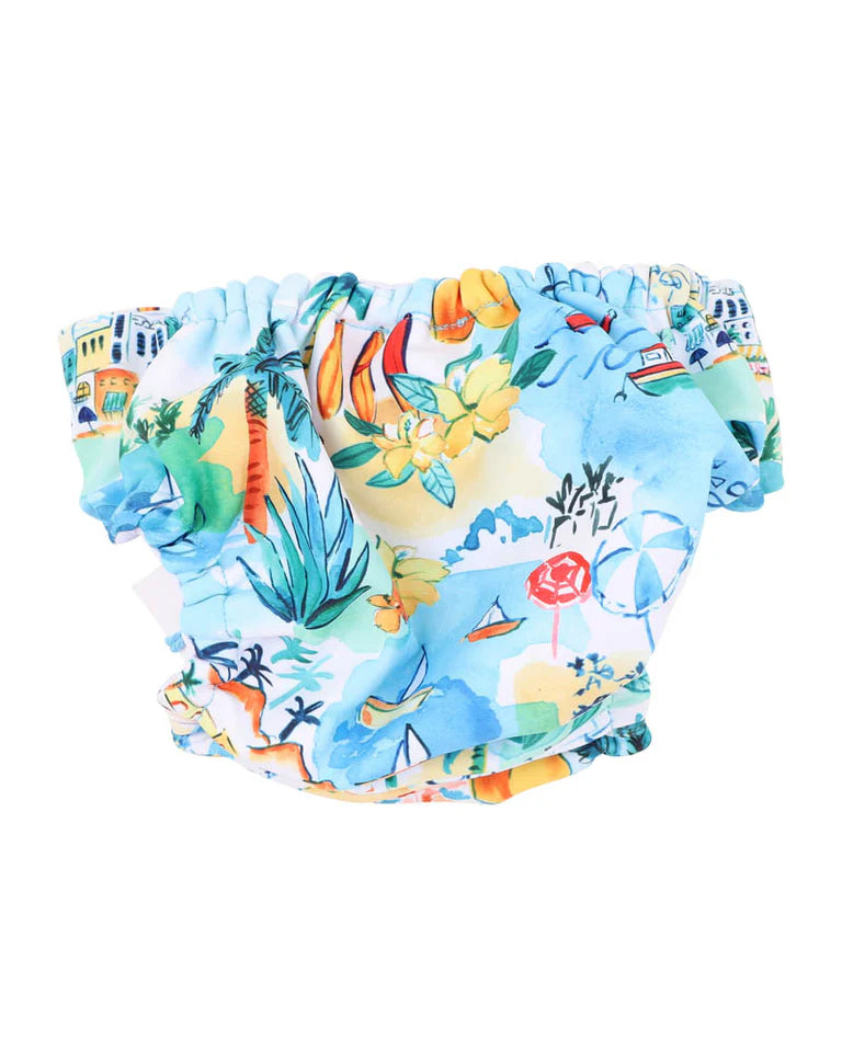 LUCA PRINT AQUA NAPPY
