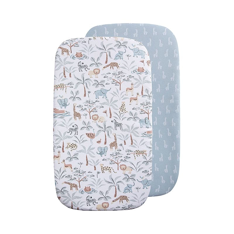 WILD SAFARI Set of 2 Bedside Sleeper Fitted Sheet