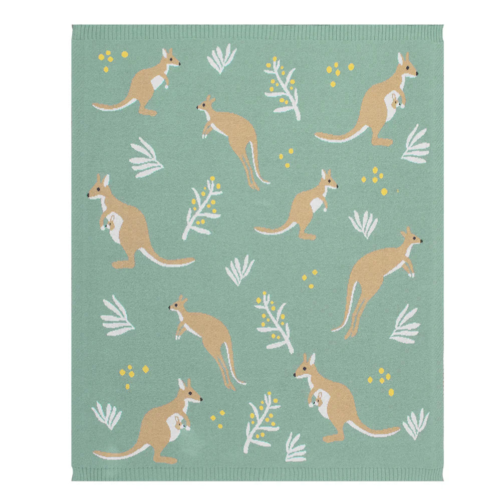 Australian Baby Blanket - Kangaroo