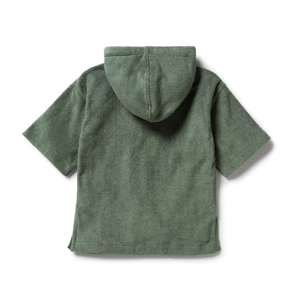 MOSS ORGANIC TERRY HOODED TOWEL