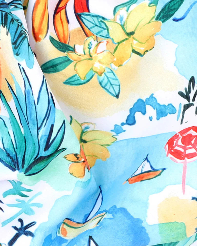 LUCA PRINT AQUA NAPPY