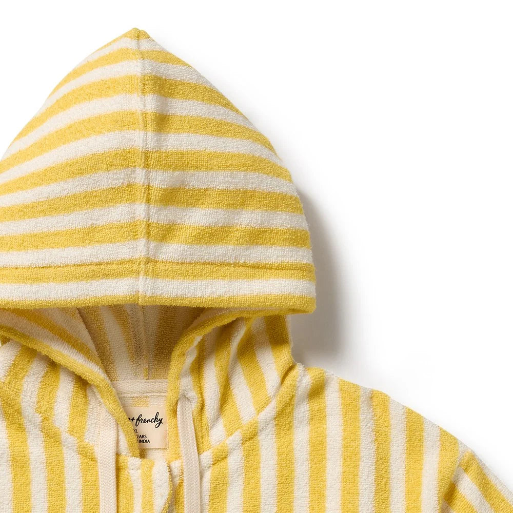 HONEY WAVE ORGANIC TERRY HOODED TOWEL