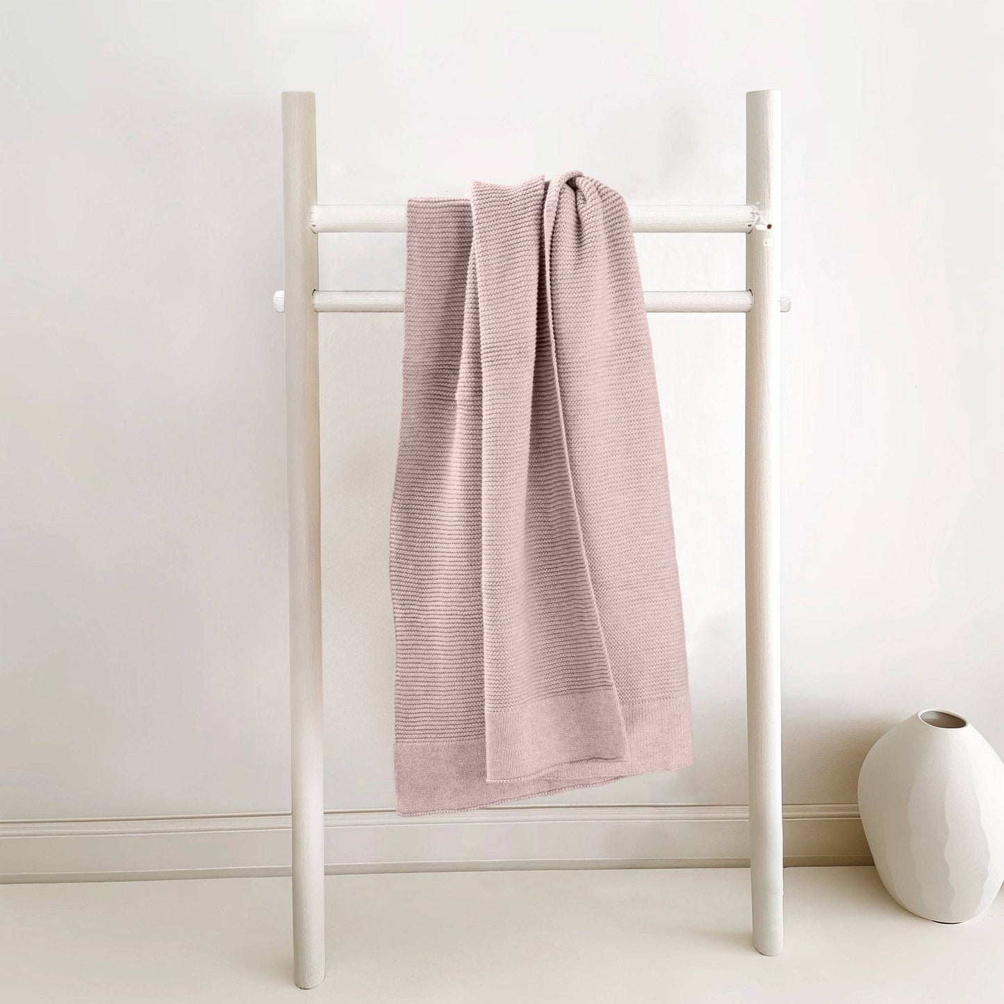 Cotton Classic Knit Baby Blanket - Blossom