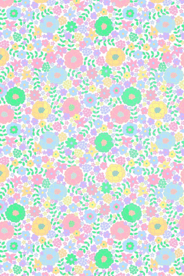 Pastel Garden Bike Short