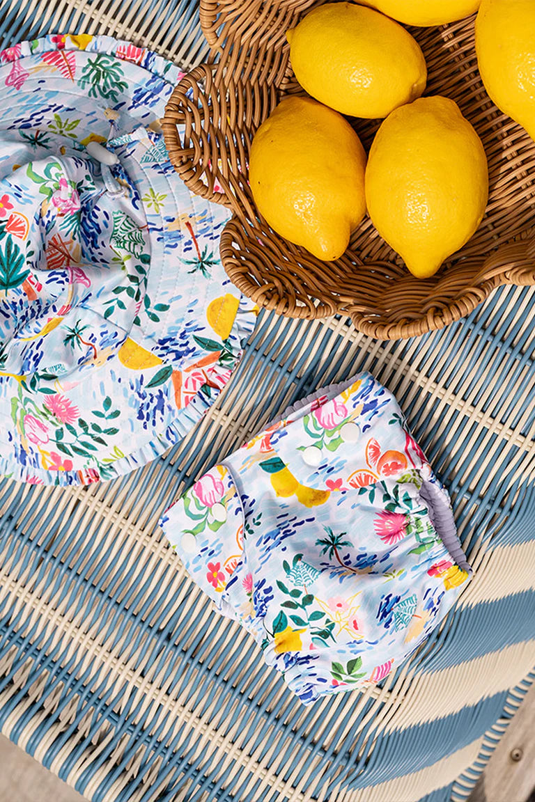 ADDISON PRINT AQUA NAPPY