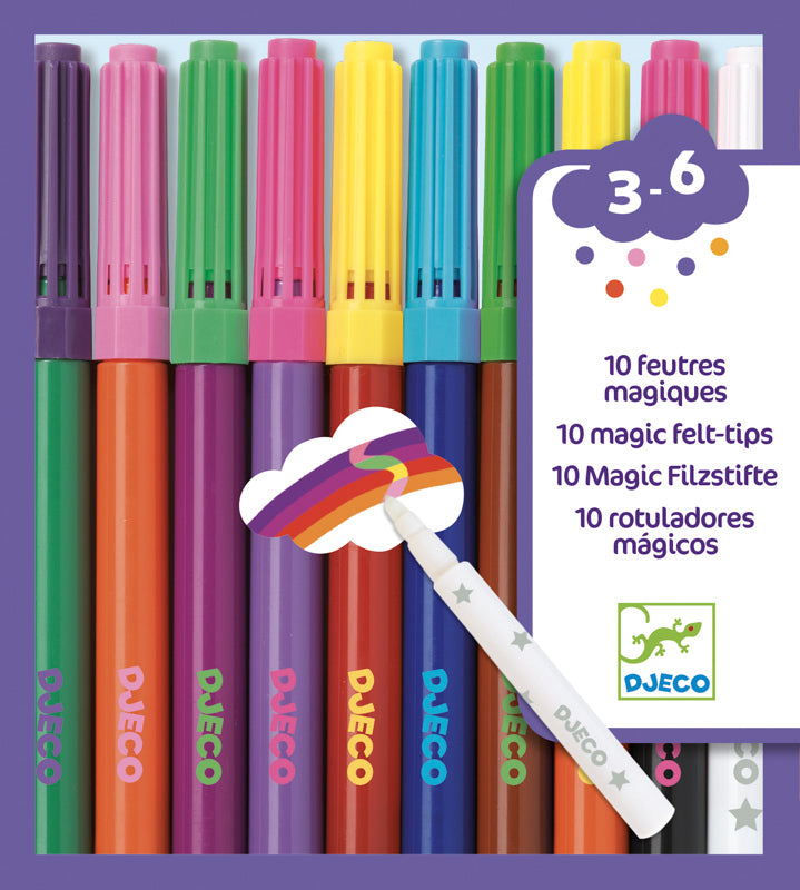 10 Magic Felt Tips Djeco