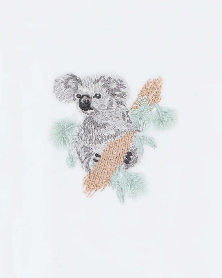 Charlie Koala Velour Zip Onsie