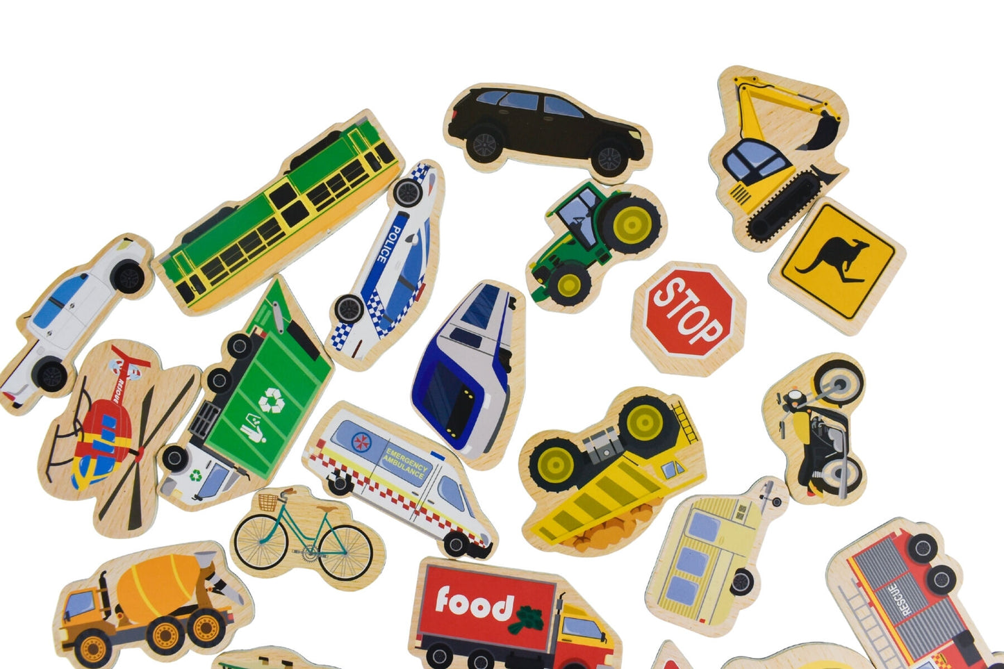 Fridge Friends Magnetic Aussie Vehicles - 25pcs
