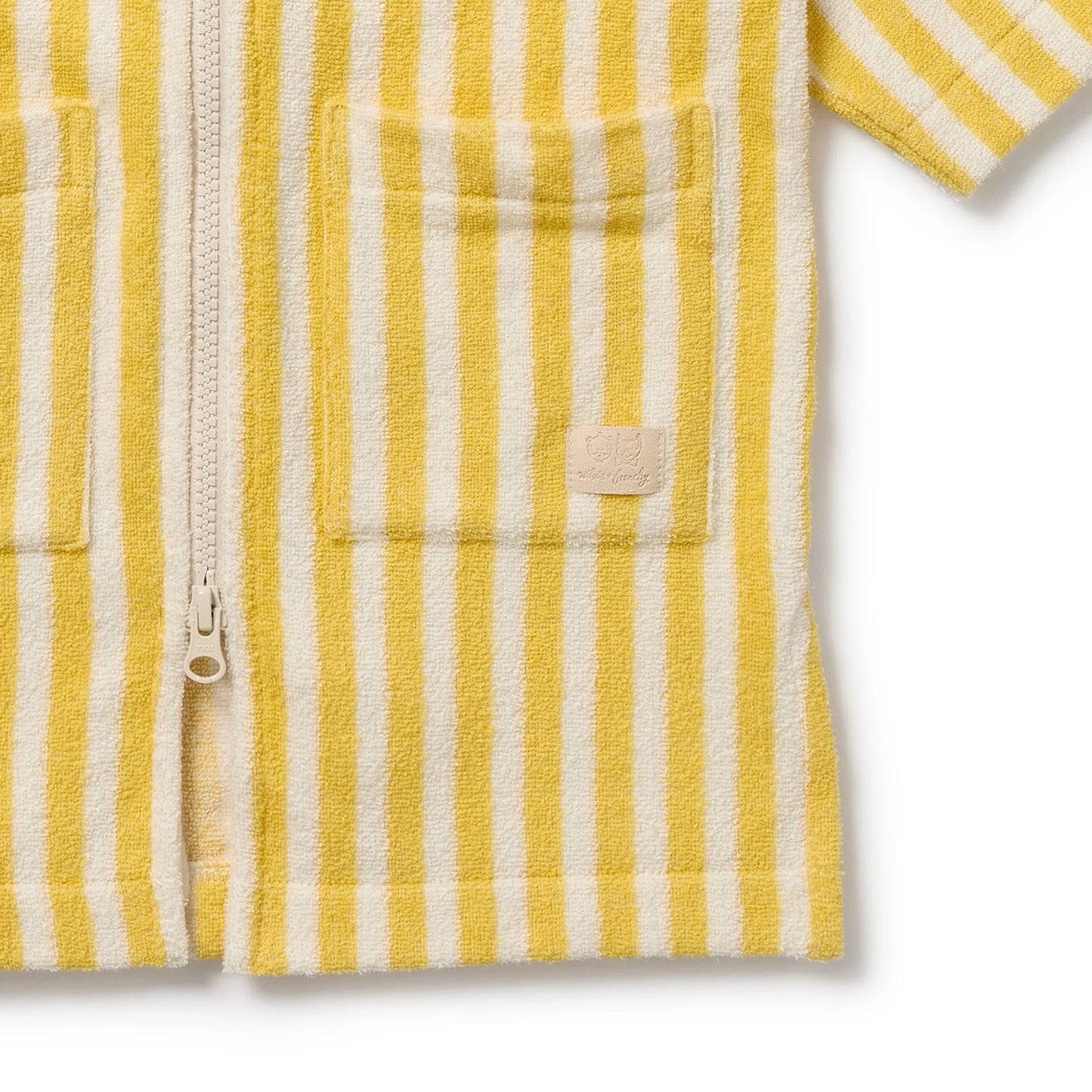 HONEY WAVE ORGANIC TERRY HOODED TOWEL