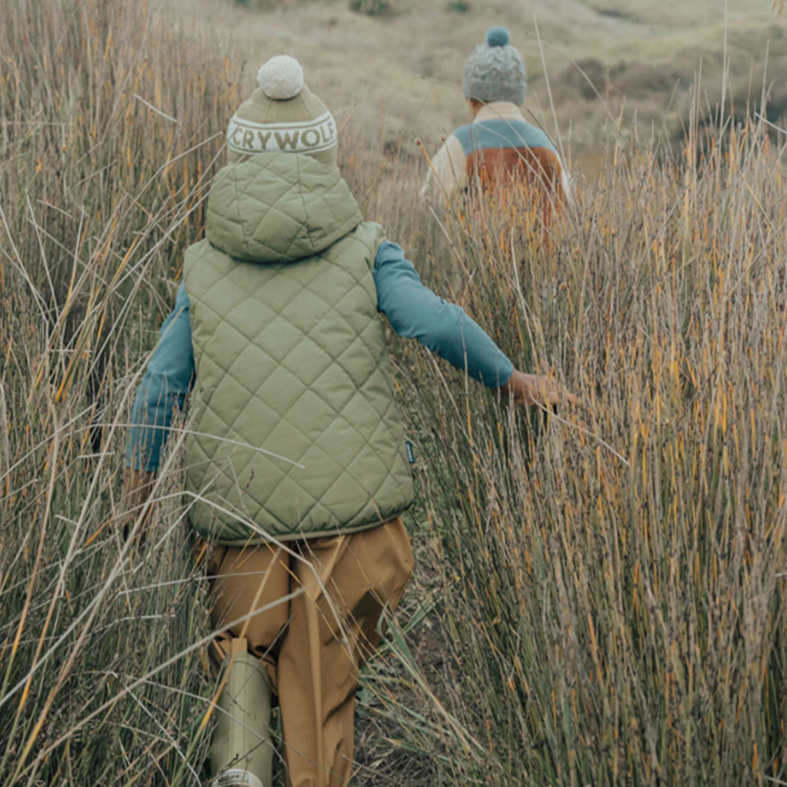 Reversible Yeti Vest - Fern & Black