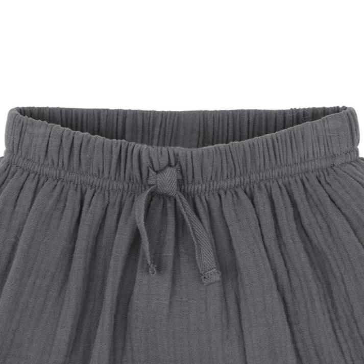 Slate Grey Crinkle Shorts