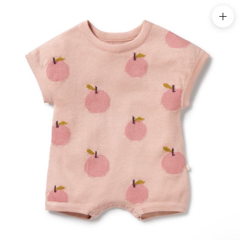 Just Peachy Organic Knitted Growsuit