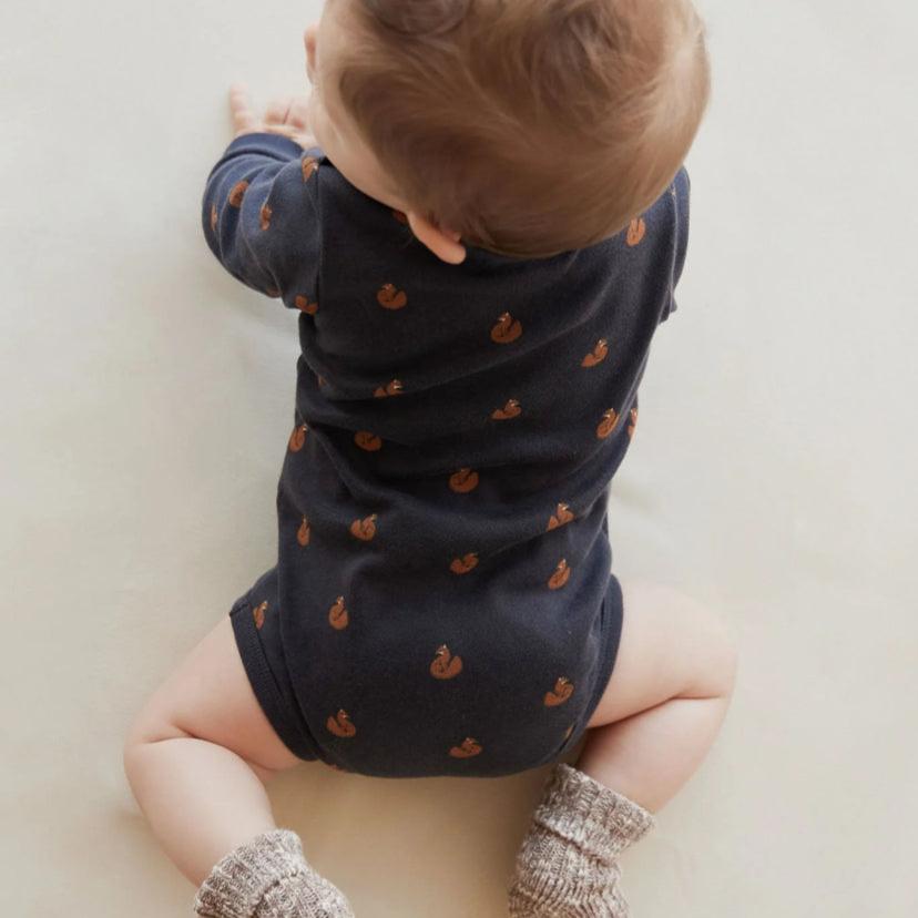 Organic Cotton Fernley Bodysuit - Fox Cubs