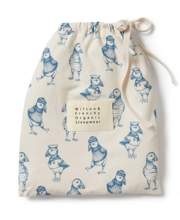Petit Puffin Organic Short Sleeved PJs