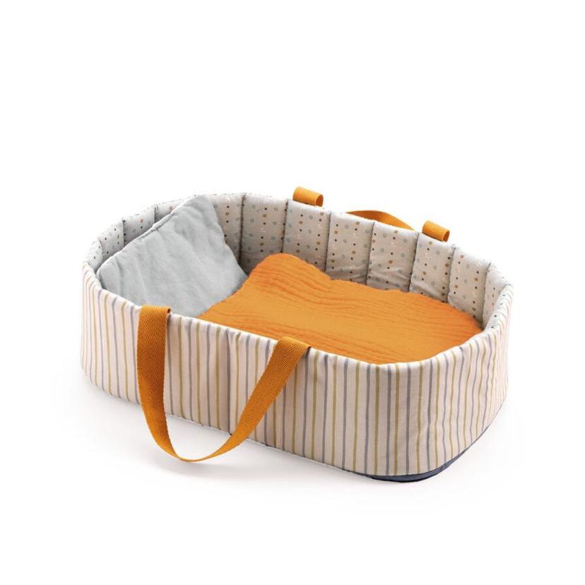 Doll Bassinet - Blue Lines