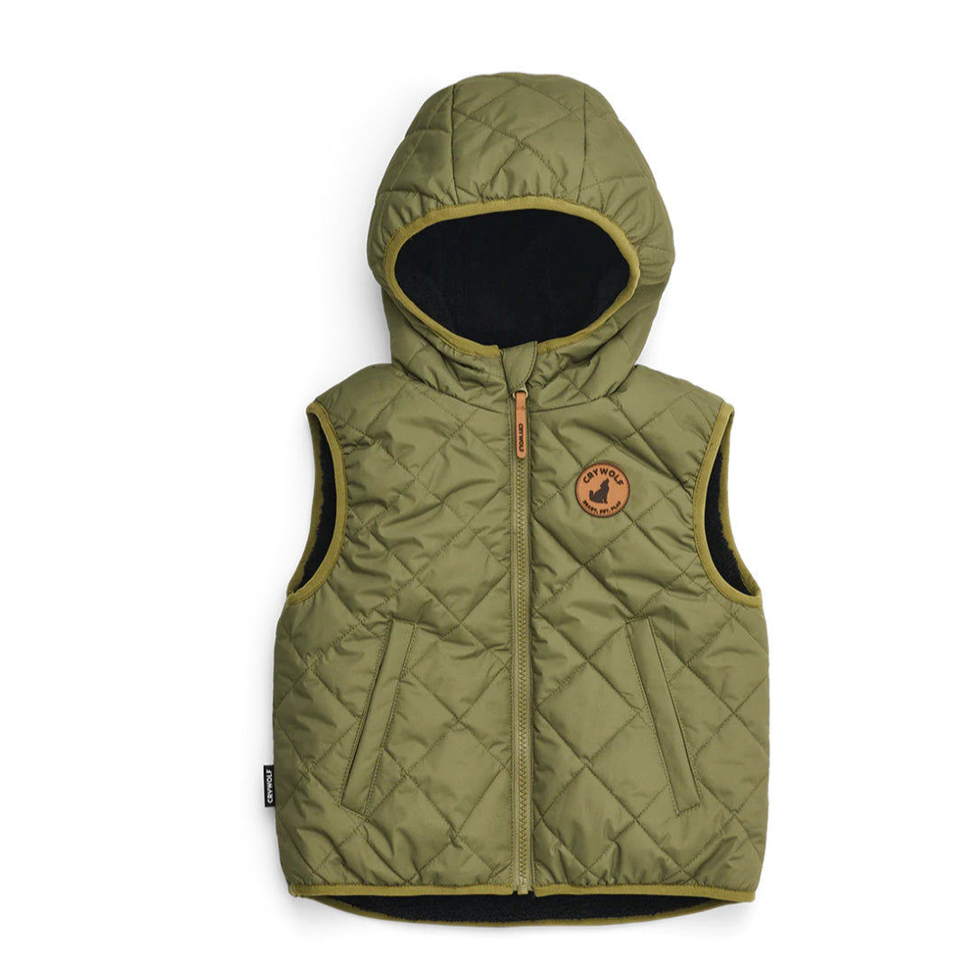 Reversible Yeti Vest - Fern & Black
