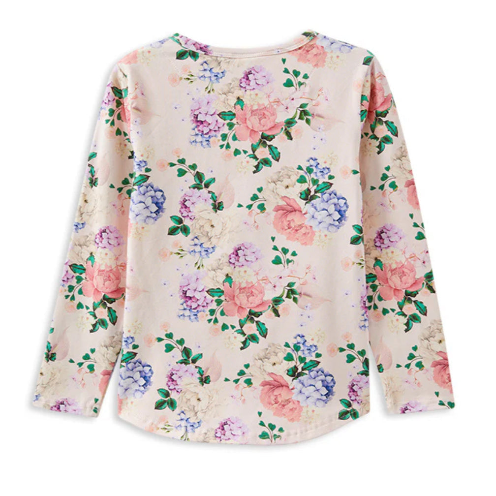 Hydrangea Henley Shirt