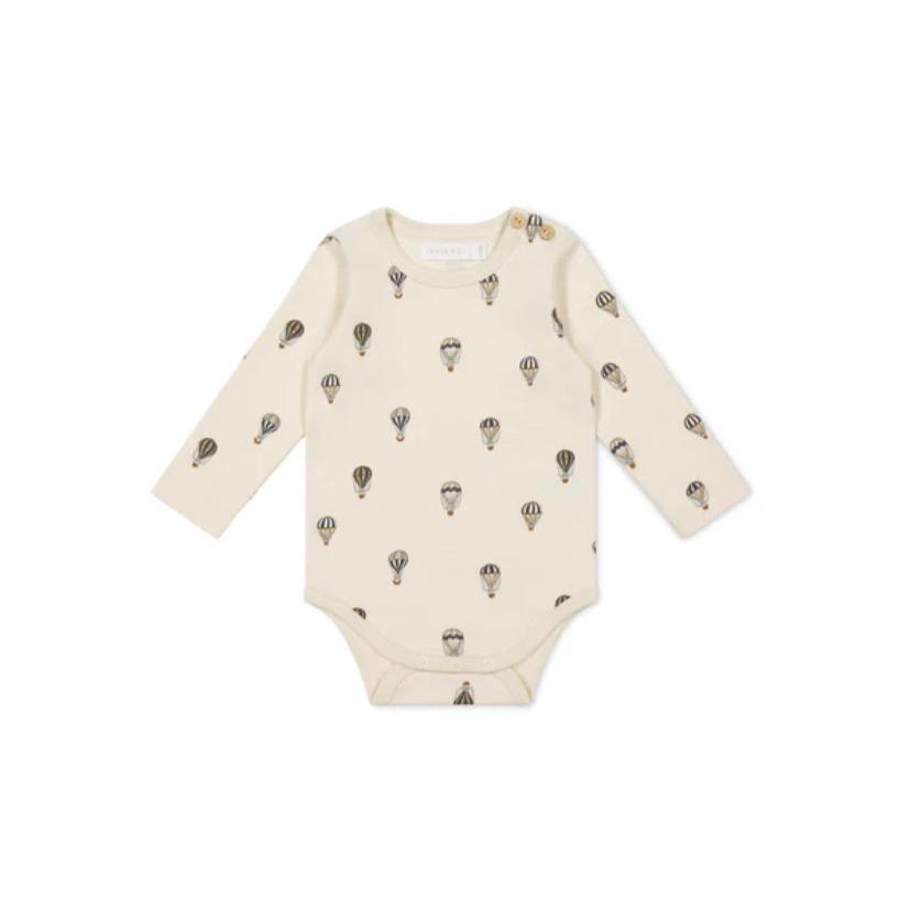 Organic Cotton Fernley Bodysuit - Montgolfiere Cloud