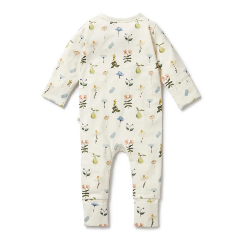 Petit Garden Zipsuit with Feet