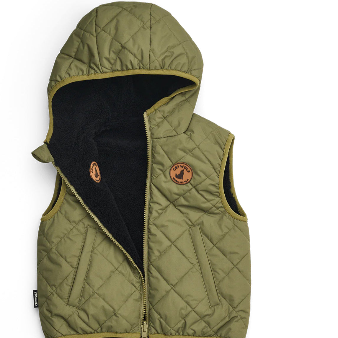 Reversible Yeti Vest - Fern & Black