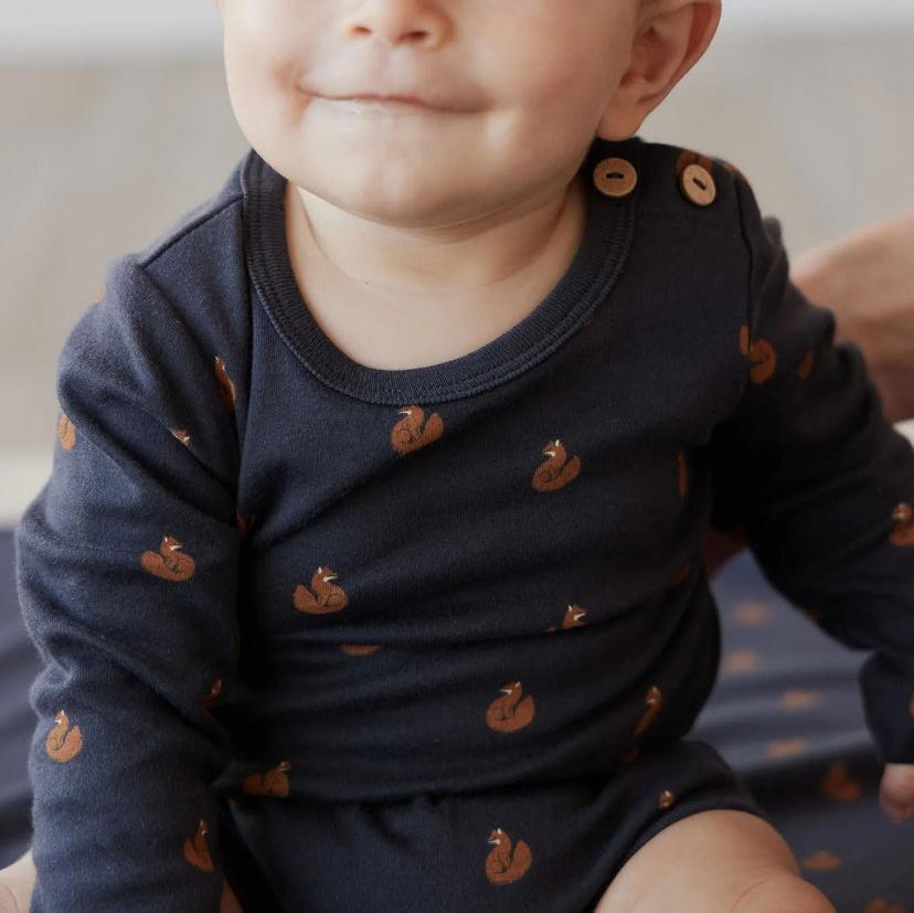 Organic Cotton Fernley Bodysuit - Fox Cubs