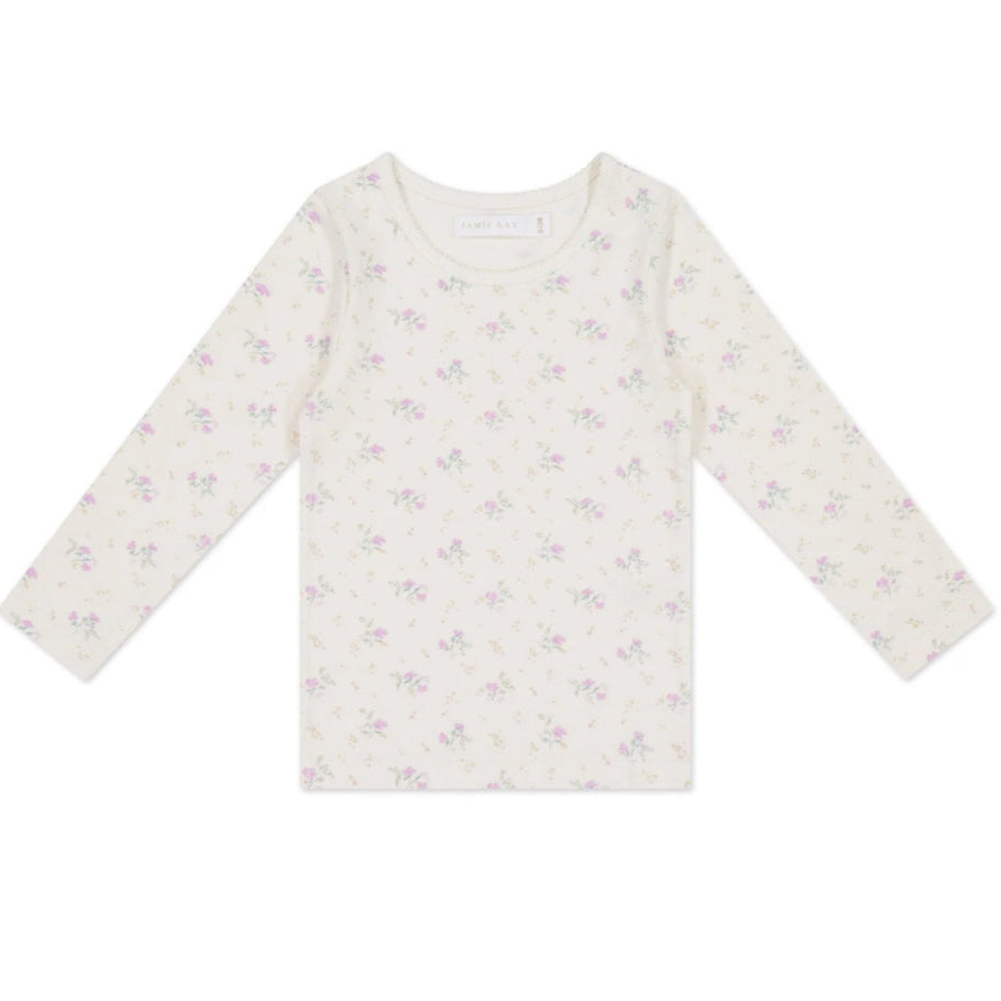 Organic Cotton LS Top - Thelma Orchid