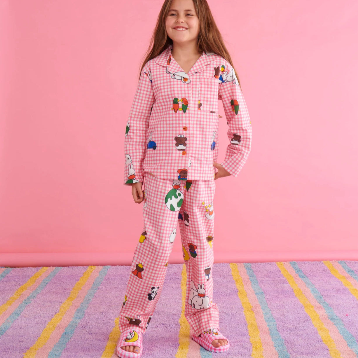 Kip&Co x Miffy and Mates Kids Flannelette PJs
