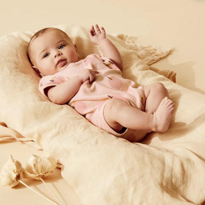 Just Peachy Organic Knitted Growsuit