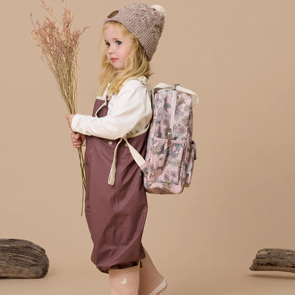 Rain Overalls - Mauve