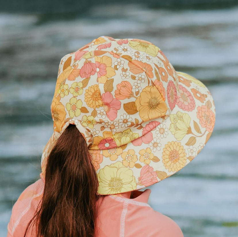 Ponytail Swim Bucket Sun Hat - Tallulah - 54cm / 3-6 years / XL
