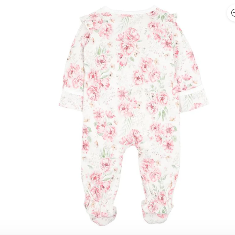 Evie Toile Print LS Onesie