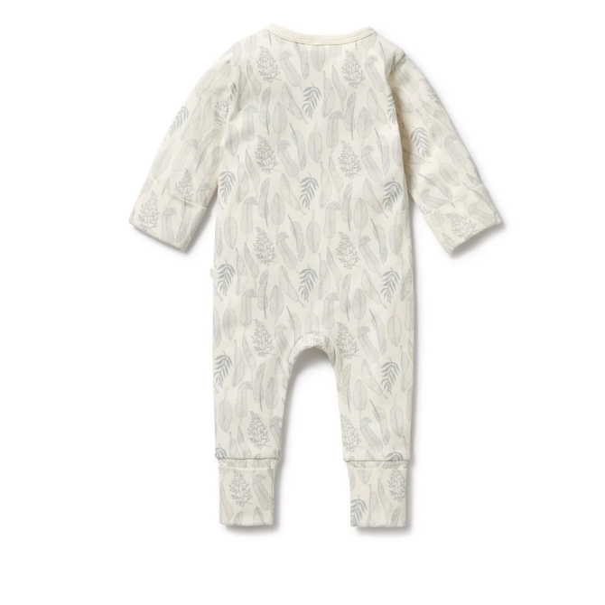 New Leaf Organic Zipsuit with Feet