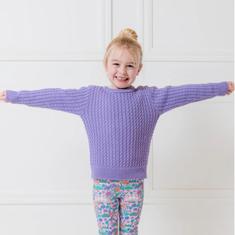 Lilac Cable Knit Jumper