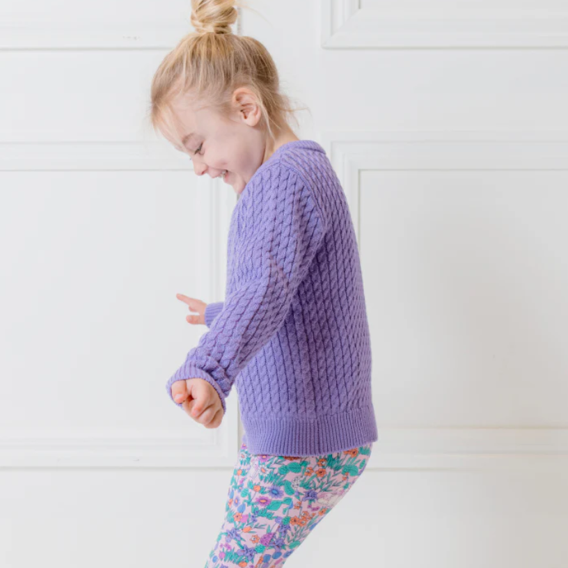 Lilac Cable Knit Jumper