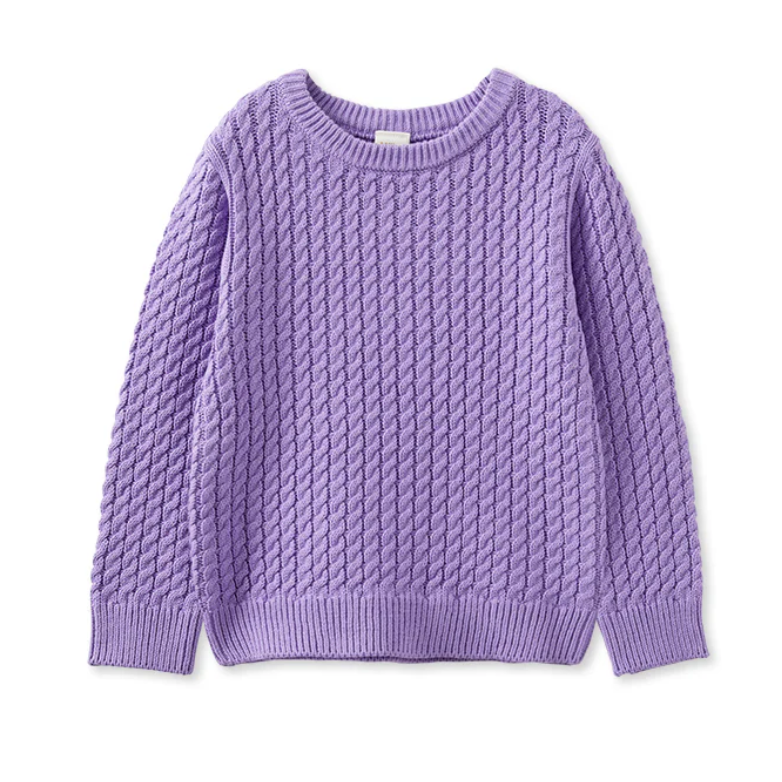 Lilac Cable Knit Jumper