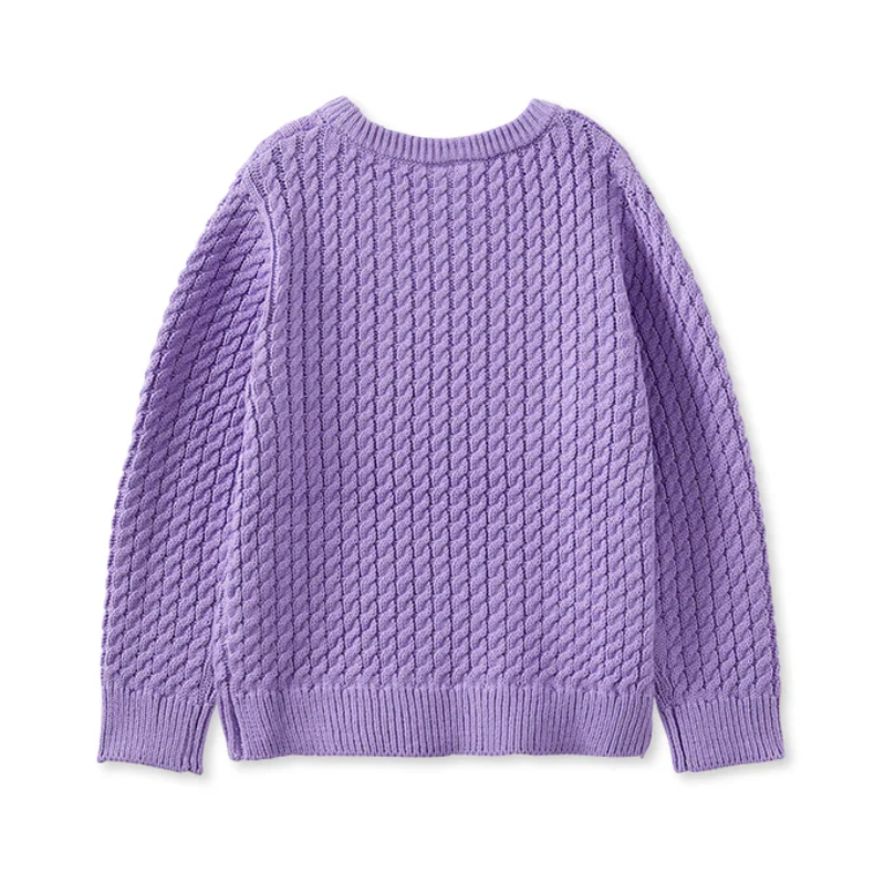 Lilac Cable Knit Jumper