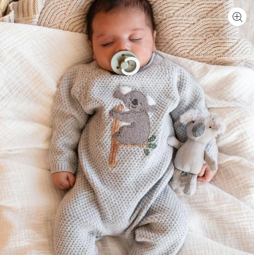 Bailey Koala Knitted Romper
