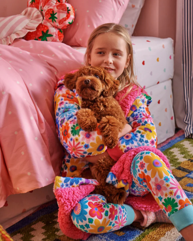 Kuddle Kids Robe - Rainbow Flowers