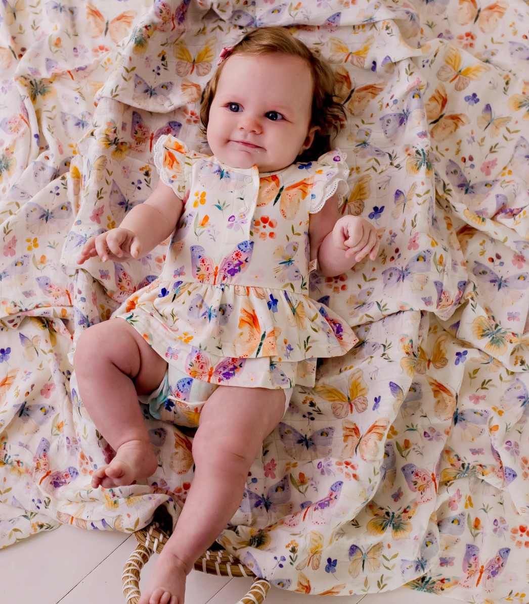 Bodysuit Dress - Butterfly Bloom