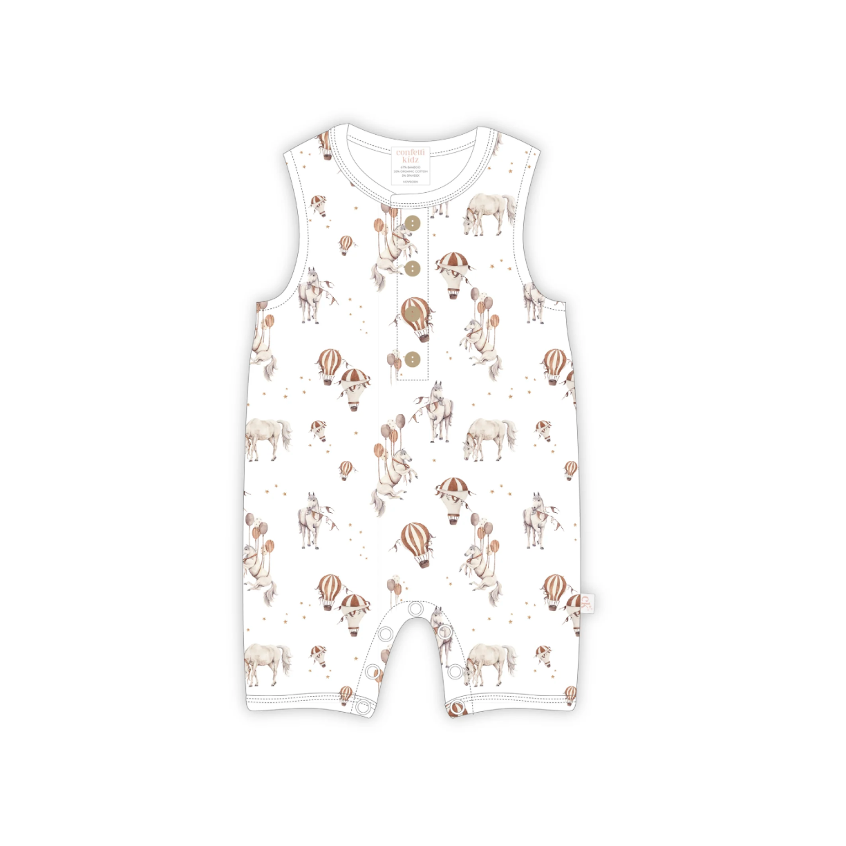 Sleeveless Romper - Sky Stallions