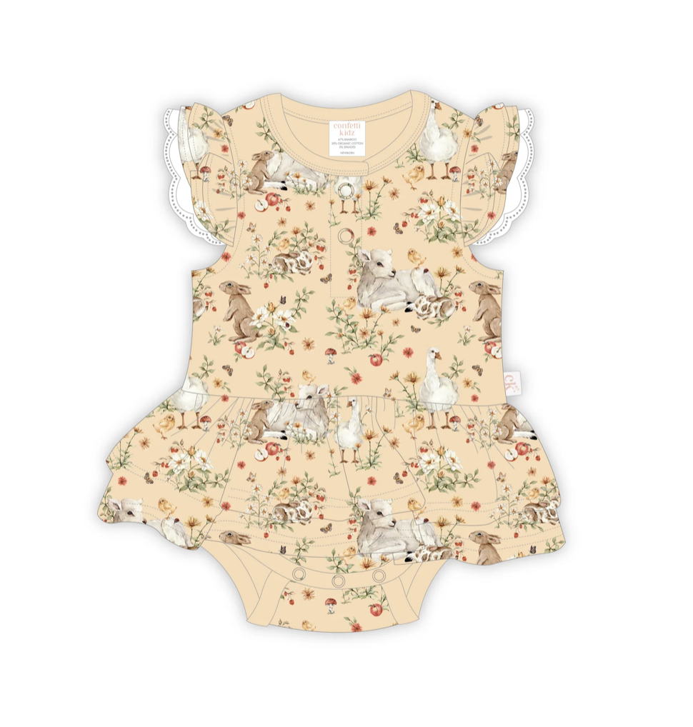 Bodysuit Dress - In the Meadow