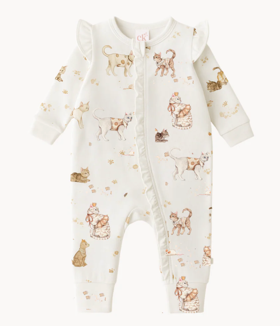 Bamboo Zipsuit - Royal Whiskers