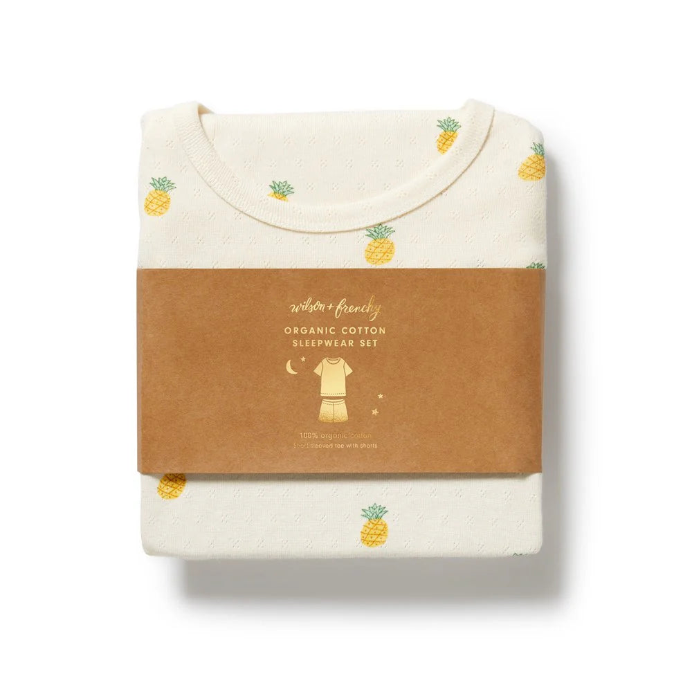Piney Pals Cotton Pointelle Short Sleeved Pyjamas