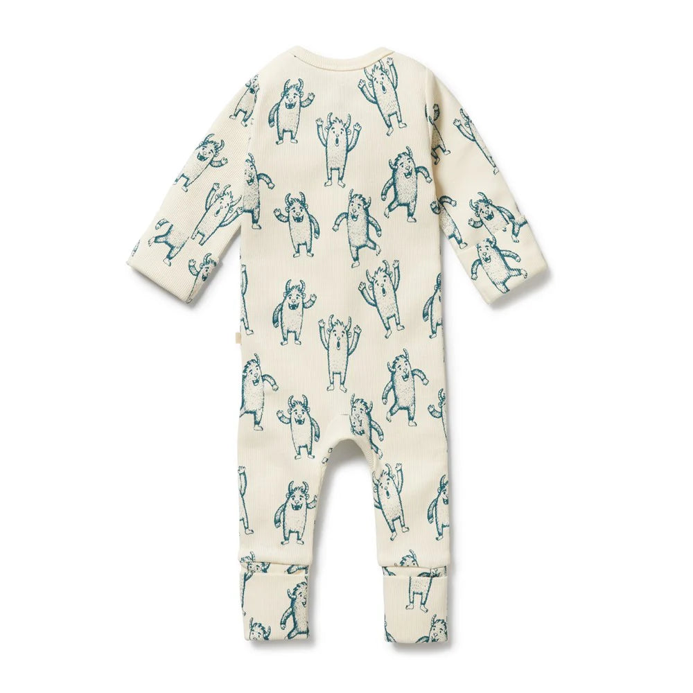 Yeti Organic Zipsuit With Feet