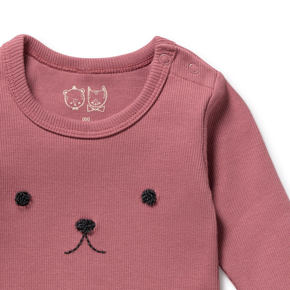 Plum Organic Rib Long Sleeve Bodysuit