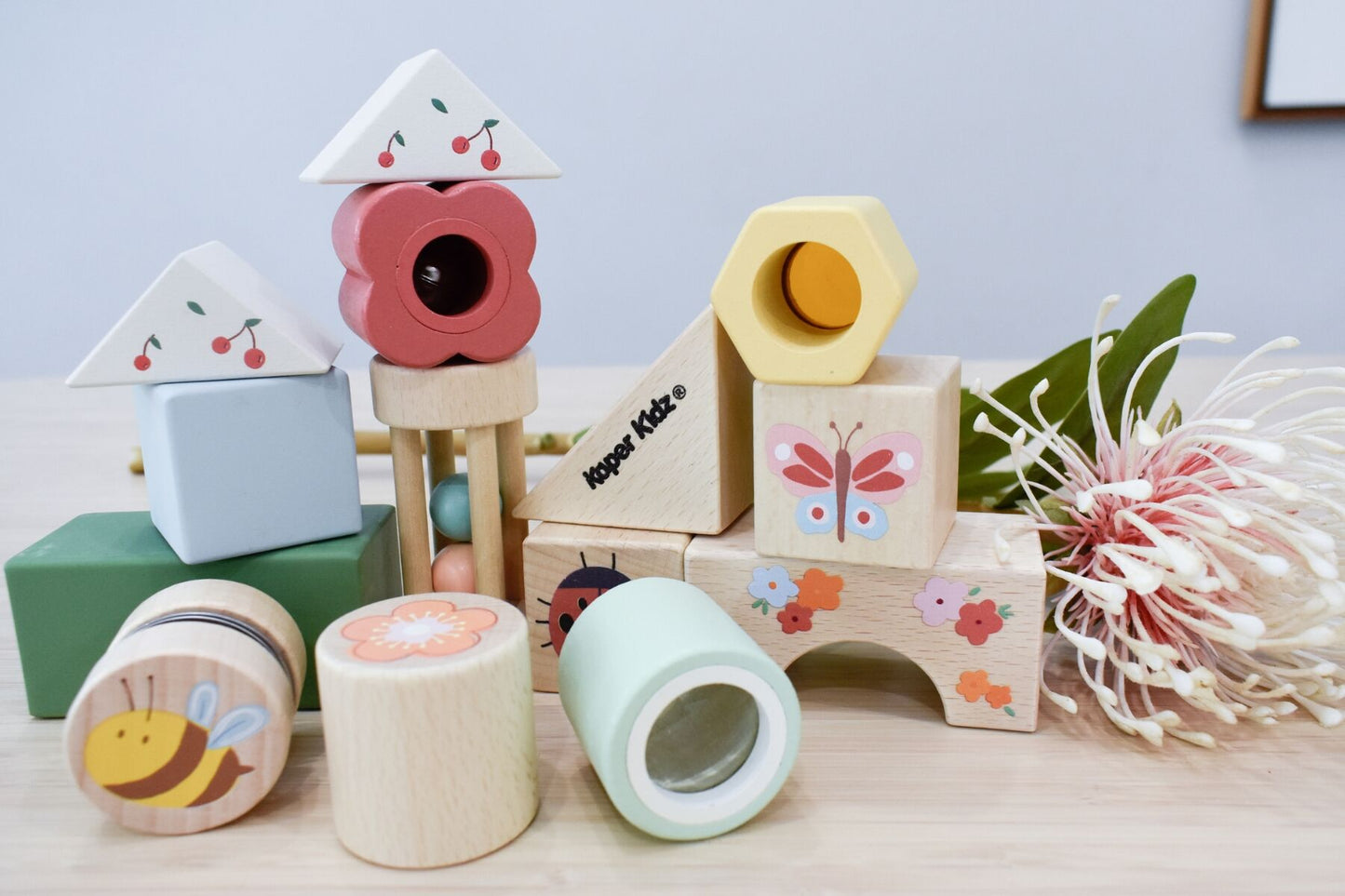 Wooden Insect Activity Blocks