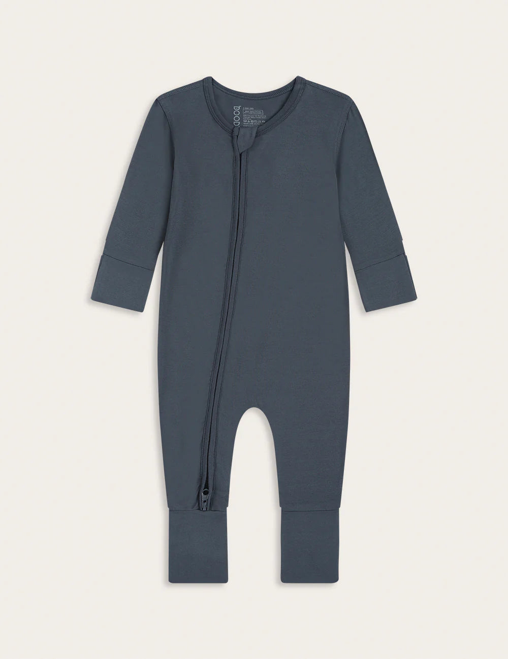 Baby Long Sleeve Romper -Storm