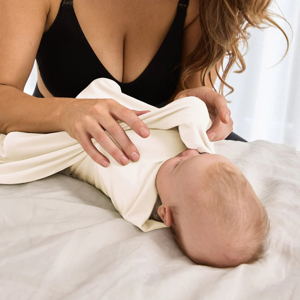 Baby Jersey Wrap - Natural White