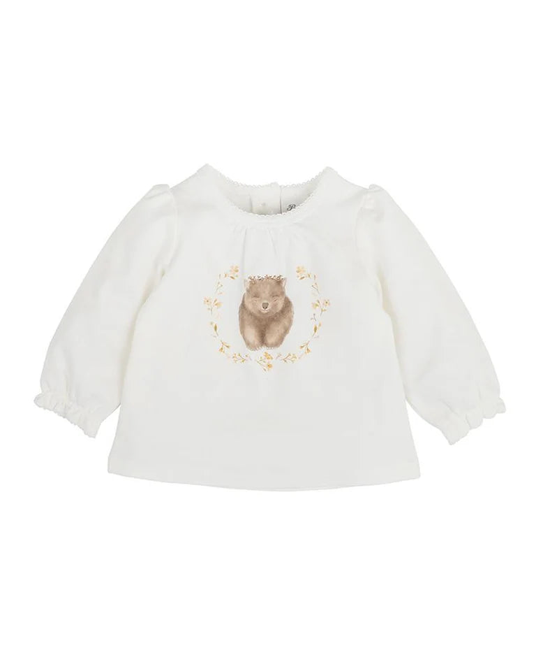 Bailey Wombat Tee - Cloud