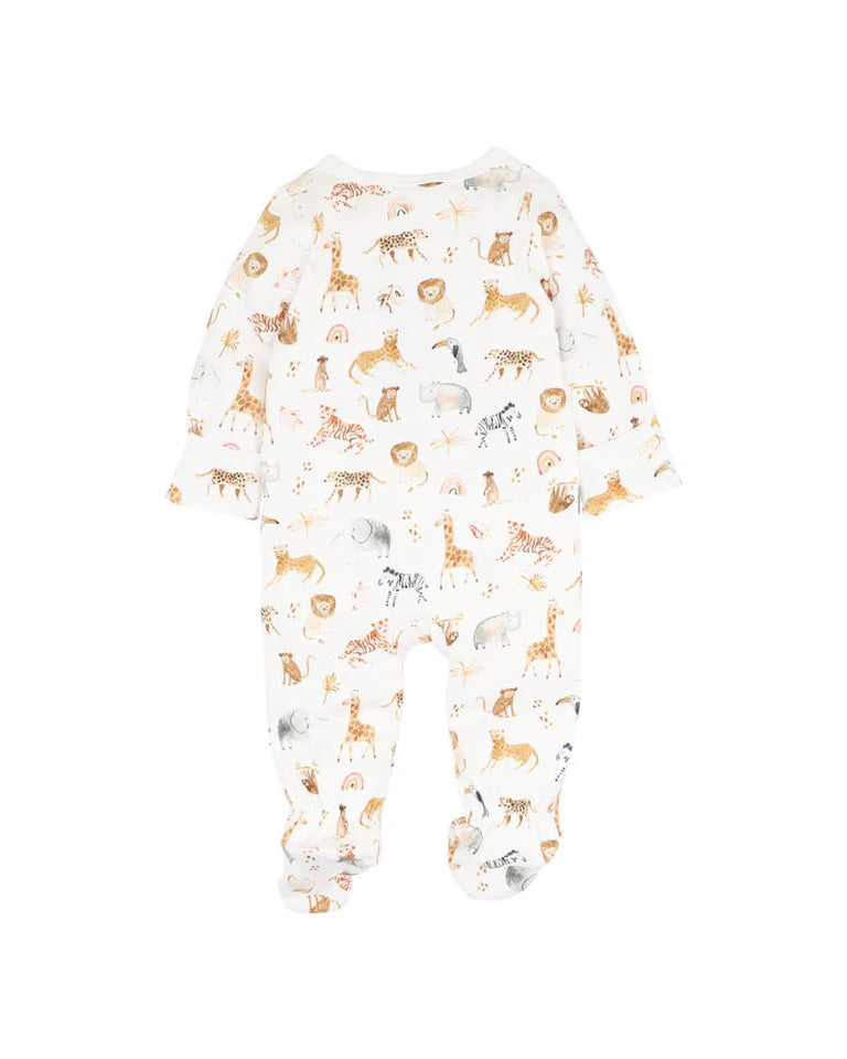 Billie Organic LS Zipsuit - Billie Print